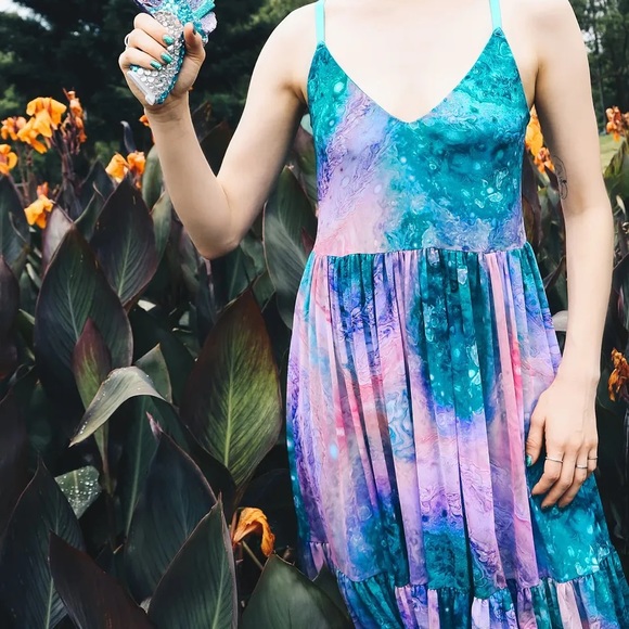 NWT Blackmilk Jupiter Sheer Midaxi Dress - Picture 10 of 10